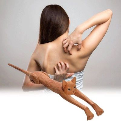 Back Scratcher Handheld Wood Back ScratchersCat Shaped Back