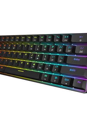 GK61 Swappable 60% RGB Keyboard Customized Kit PCB Mounting