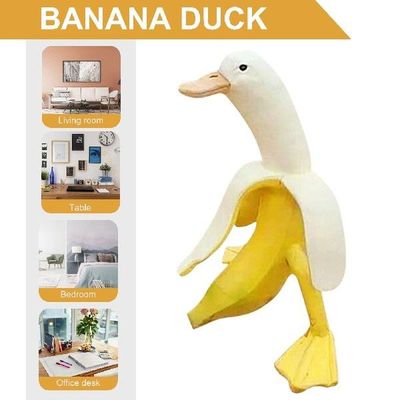 Banana Duck Art Statue Whimsical Banana Duck Ornament for