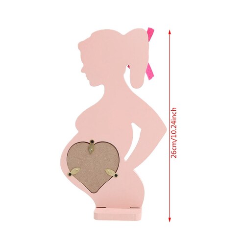 Wooden Photo Picture Frame Pregnant Women Mom Wedding
