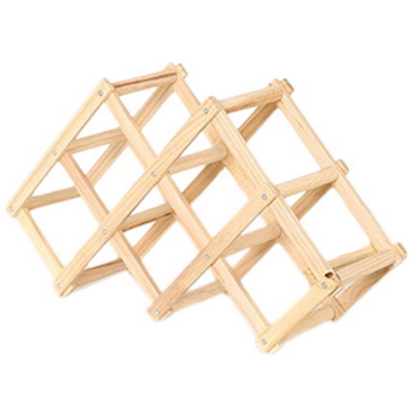 collapsible wooden wine racks wine bottle holder wood shelf