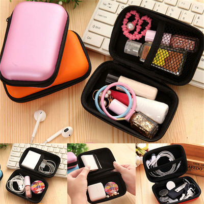1PC Hard Nylon Carry Bag Compartments Case Cover Headphone
