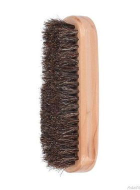 Rambut Kuda Pegangan Kayu Sikat Sepatu Pemoles Lembut Bulu