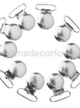 10 Round Shape Pacifier Suspender Clips Holder Crafts w