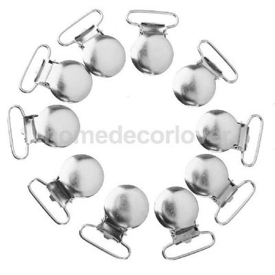 10 Round Shape Pacifier Suspender Clips Holder Crafts w