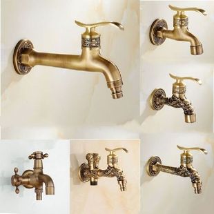 Bathroom Faucets Retro Washing Machine Faucet Copper Mop