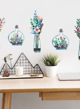 Potted Plants Wall Sticker Removable Mural Vinyl Decal Art