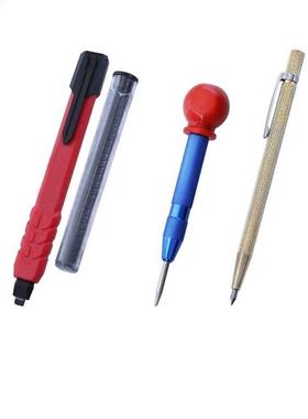 Cpenter Pencil With 3PCS Refills Woodworking Scriber Pen M