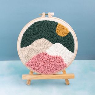 Landscape Pukulan DIY Mudah Kit Jarum Bordir