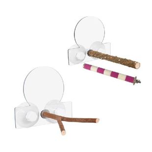 Bird Toy Natural Wood Perch Stand Parrot Standing Branch