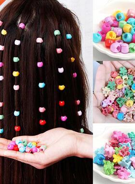 Mini Cute Candy Color Small Hair Clips Flower Doudou Plastic