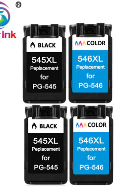 ColoInk PG545 CL546 Ink Black Tri Color Cartridge for Canon