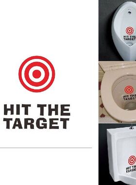 Hit The Target Toilet Stickers For WC Washroom Decoration