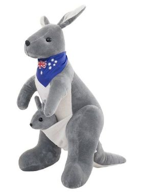 14/18/21in Plush Figure Toy Lovely Kangaroo Doll Mascot
