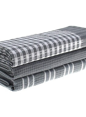 3pcs Kitchen Towels Classic Natural Cotton Tea Towels D