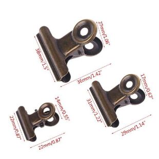 6 Buah Klip Pegangan Bulldog Logam Tas Makanan Penyegel