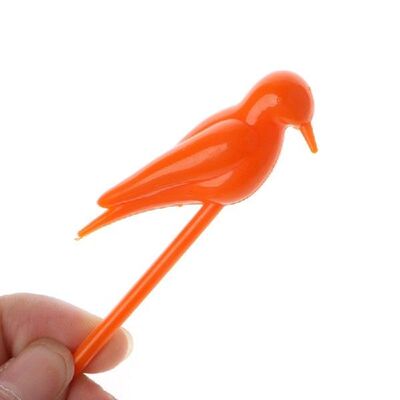 K1MF 6 Buah Tempat Berdiri Plastik Tusuk Gigi Garpu Buah