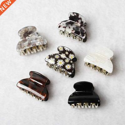 3pack Hair Clip Daisy Acrylic Plaic Small Hair Claw For Wo