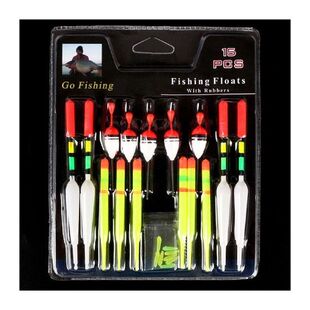 1 set (15Pcs) Vertical Buoy Sea Fishing Floats Assorted