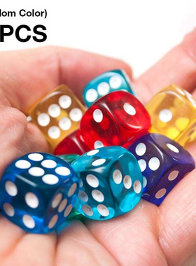 10PCSSet Dice Set Transparent Game Dice Set For Table Board
