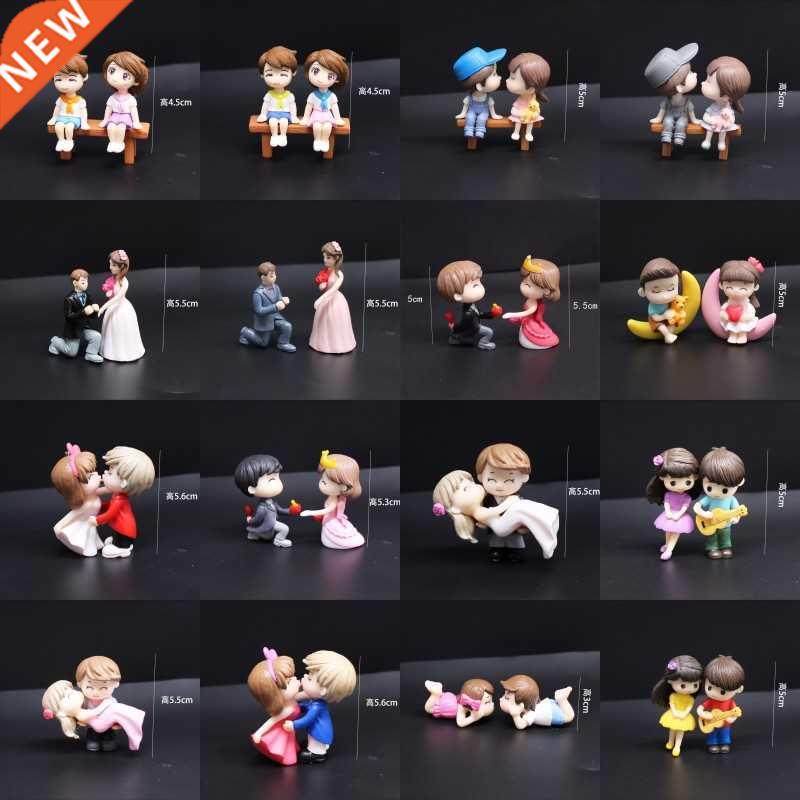 lovers romantic couple figurine wedding miniatures bride and