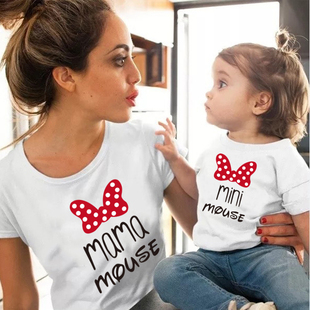 Fashion Mother kids tshirt Matching Family Outfits family lo