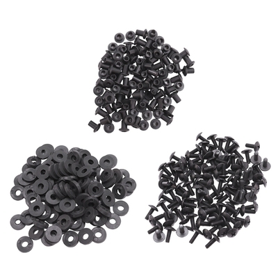100Pcs Tek Lok Screw Set Chicago Screw Comes with Washer for