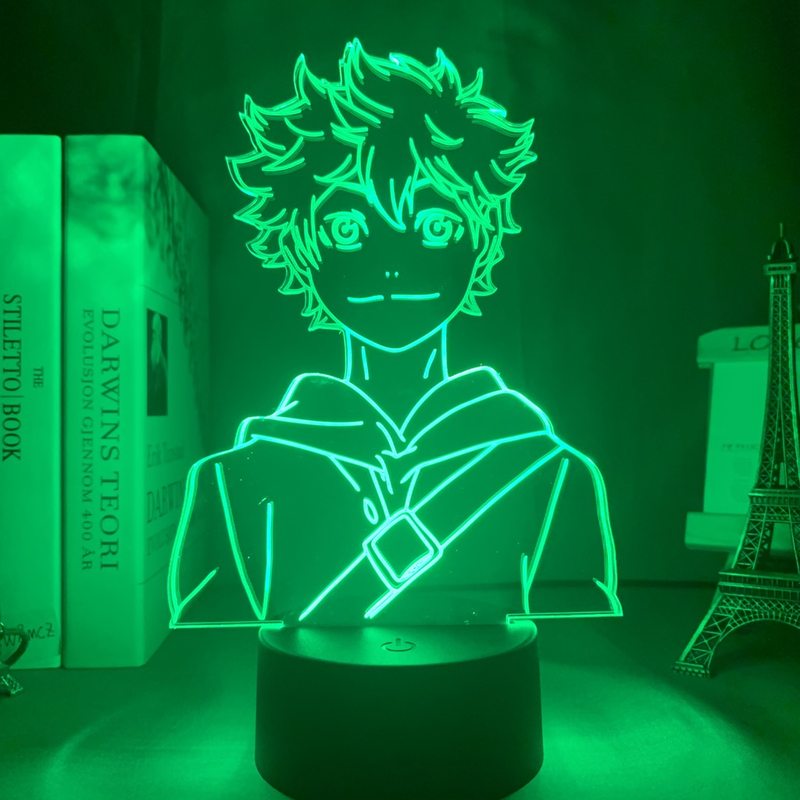 Acrylic Led Night Light Anime Haikyuu Shoyo Hinata Figure fo