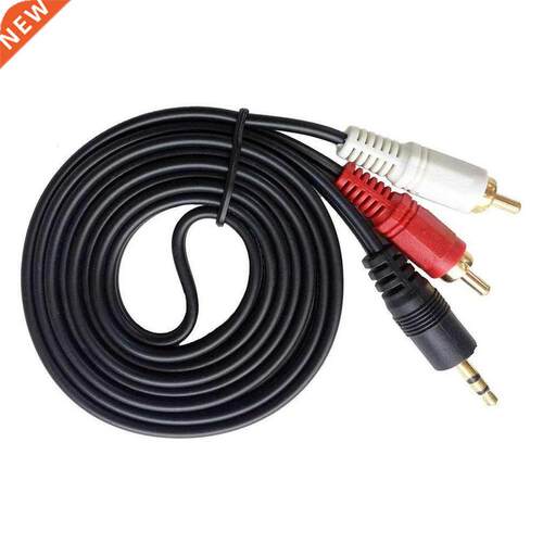 1.5M 3.5mm Plug Jack Connector to 2 RCA Male Music Stereo Ad