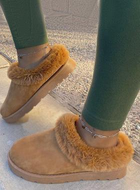 New Fashion Women Winter Cotton Shoes Plush Warm Snow Boots