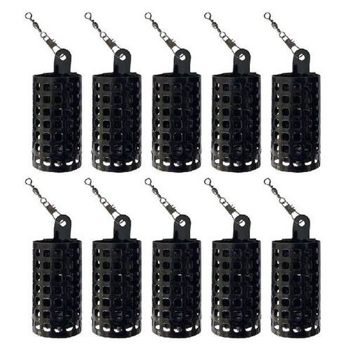 10pcs Fishing Bait Tackle Feeder Cage Round Square for Carp