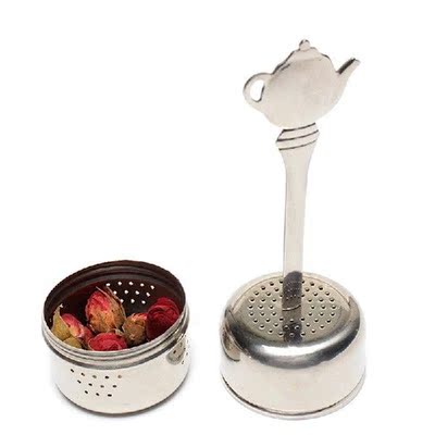Stainless Steel Tea Infuser Strainer Cylindrical Tea Leak
