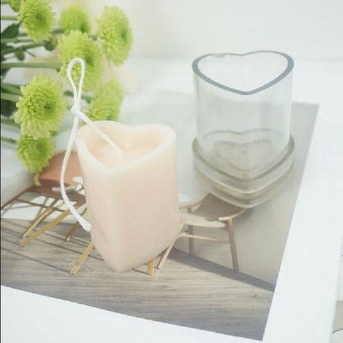 Heart-shaped Mold Candle DIY Handmade Candle Mould Plastic