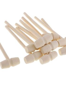 Mini 10 Pieces Wooden Hammer Balls Toy Pounder Replacement