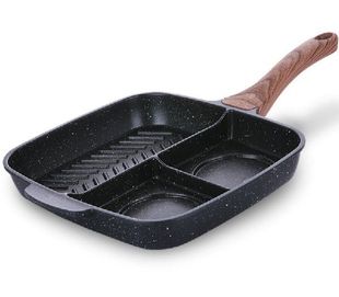 25*27cm breakfast triad titanium pan non-stick frying