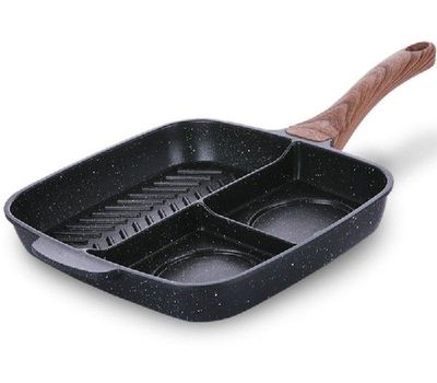 25*27cm breakfast triad titanium pan non-stick frying