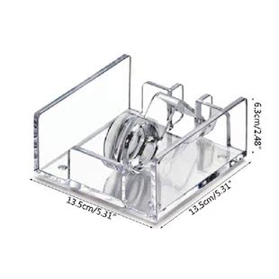 Square Clear Acrylic Cocktail Napkin Holder Paper Serviette