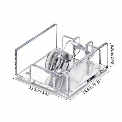 Square Clear Acrylic Cocktail Napkin Holder Paper Serviette