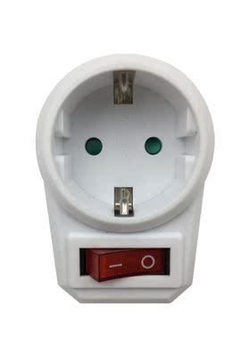 European Conversion Plug 1 to 1 Way Power Adapter Adaptor