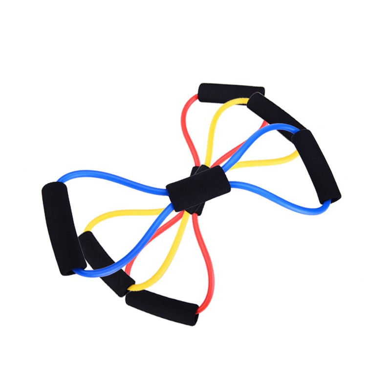8 Word Chest Developer Expander Rubber Resistance Bands Wor