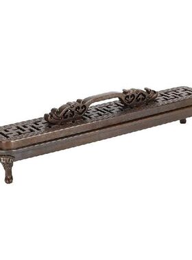 Censer Vintage Rectangular Incense Burner Hollow Burner for