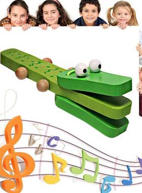Eduional Children'S Toys Ctoon Crocodile Wooden Cast