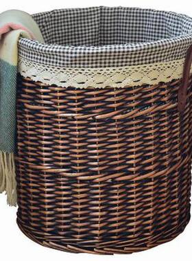 Dirty clothes basket counters authentic rattan wicker