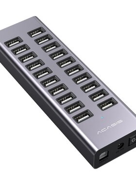 20 Port Multi USB 2.0 Hub High Speed Data Transfer Fast Char