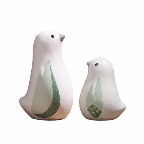Minimalism Advanced porcelain Nordic bird figurine