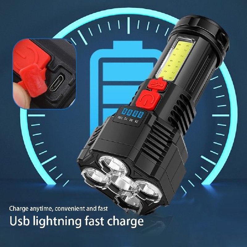 1000 Lumens Torch Multifunctional USB Rechargeable LED