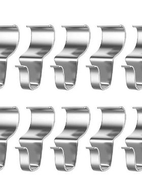 10pcs Stainless Steel Hooks Wallboard Punch Free Hook Vinyl