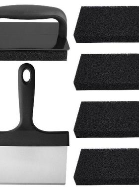 7pcs Stovetop Scouring Pad Restaurant Griddle Cleaning Kit