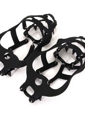 1 Pair 18 Teeth Ice Snow Crampons Climbing Gripper Shoe