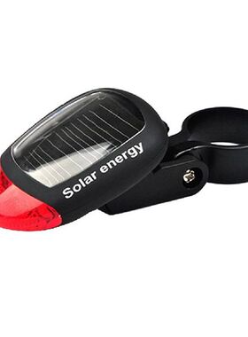 Solar Powered Bike Rear Light Bright Taillight Energy Saving